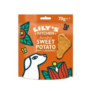 Succulent Sweet Potato with Jackfruit Dog Jerky Treats