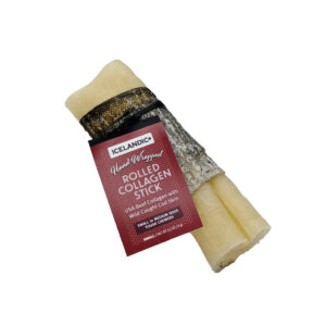 USA Beef Rolled Collagen Dog Chew with Caught Cod Skin