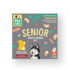 Frozen Fresh Human-Grade Gently Cooked Beef Senior Dog Food