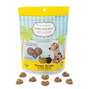 Pure Hearts Coconut Cookies Dog Treats - Banana Brulee