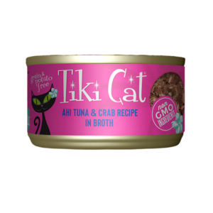 Tiki Pets - Grill Ahi Tuna & Crab in Broth Cat Can 2.8 oz