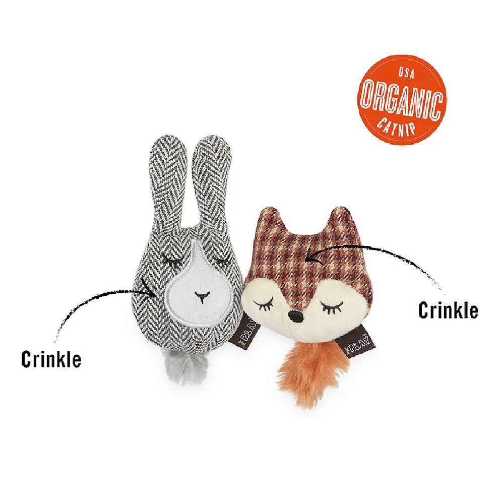 Forest Friends - Fox & Bunny Cat Toy Set - Image 2
