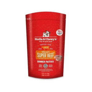 Stella & Chewy's Raw Frozen - Frozen Raw Beef Dinner Patties Dog Food 12 lb