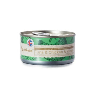 Tuna & Chicken & White Prawn Complete Cat Can