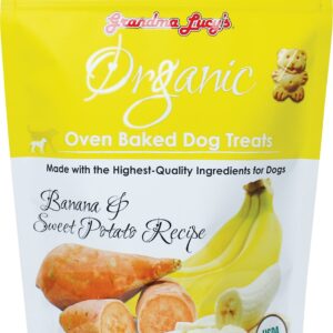 Organic Oven Baked Banana & Sweet Potato Dog Cookies