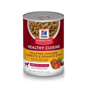 Healthy Cuisine Roasted Chicken Carrots and Spinach Stew Dog Wet Food