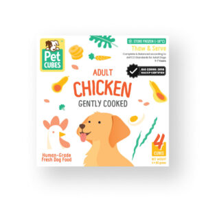 Frozen Fresh Human-Grade Gently Cooked Chicken Adult Dog Food