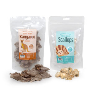 WNP Freeze Dried Kangaroo & Scallops Treats Bundle Set for Dogs & Cats