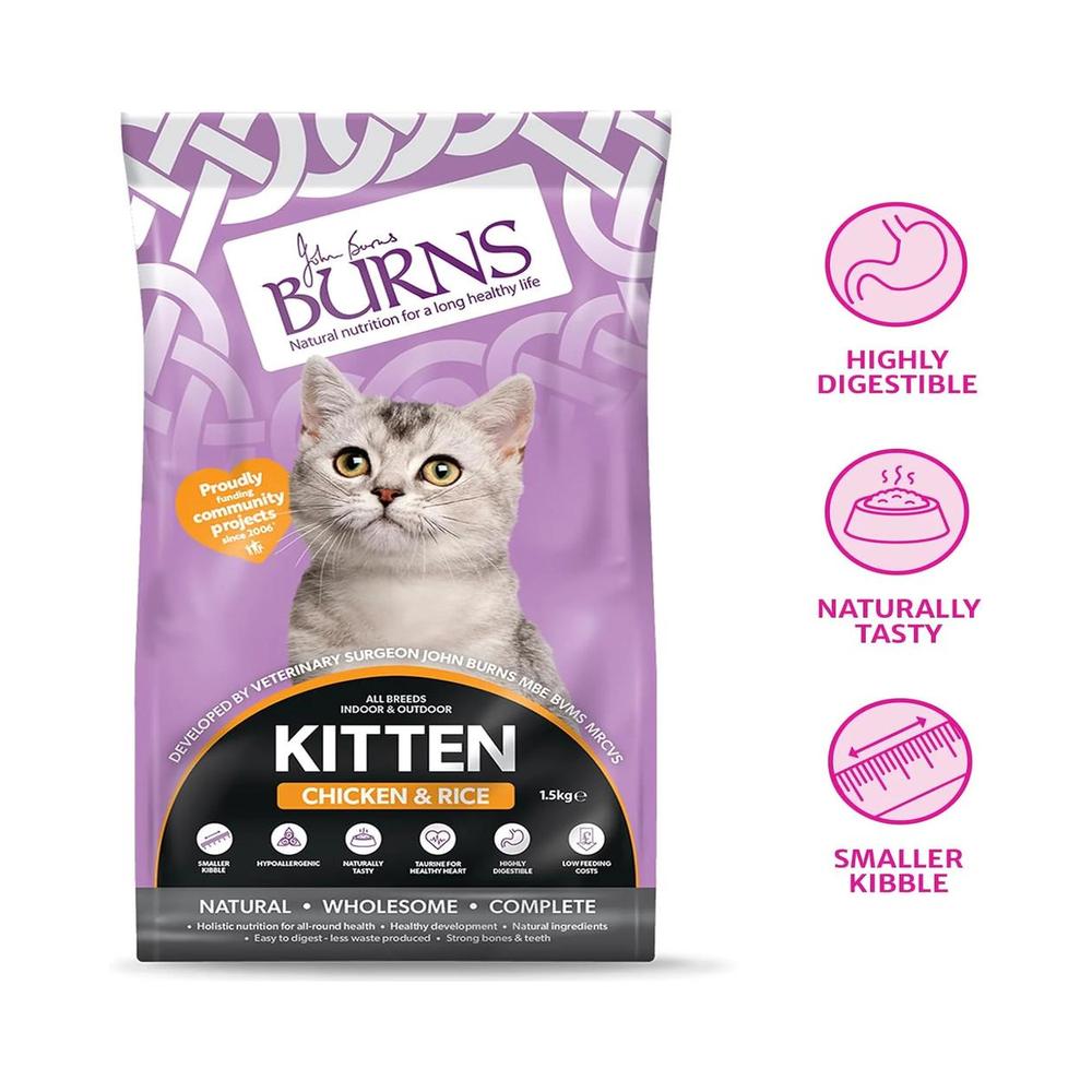Kitten Chicken & Rice Cat Dry Food - Image 2