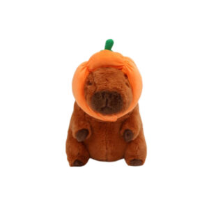 Capybara with Pumpkin Hat 11"