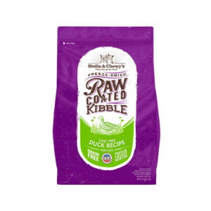 Stella & Chewy's Kibble - Freeze Dried Cage Free Duck Raw Coated Cat Dry Food 5 lb