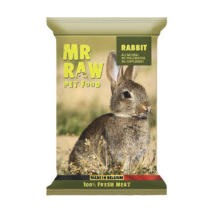 Mr Raw Pet Food - Frozen - Single Protein Frozen Raw Rabbit Food for Dogs & Cats