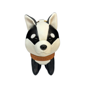 Husky Leather Charm (Brown/Black)
