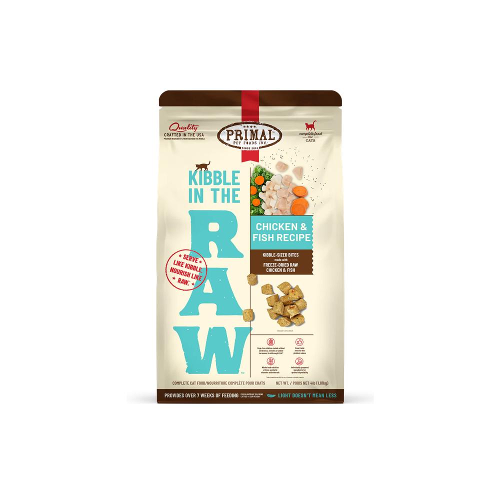Kibble In The Raw - Freeze Dried Chicken & Fish Cat Food