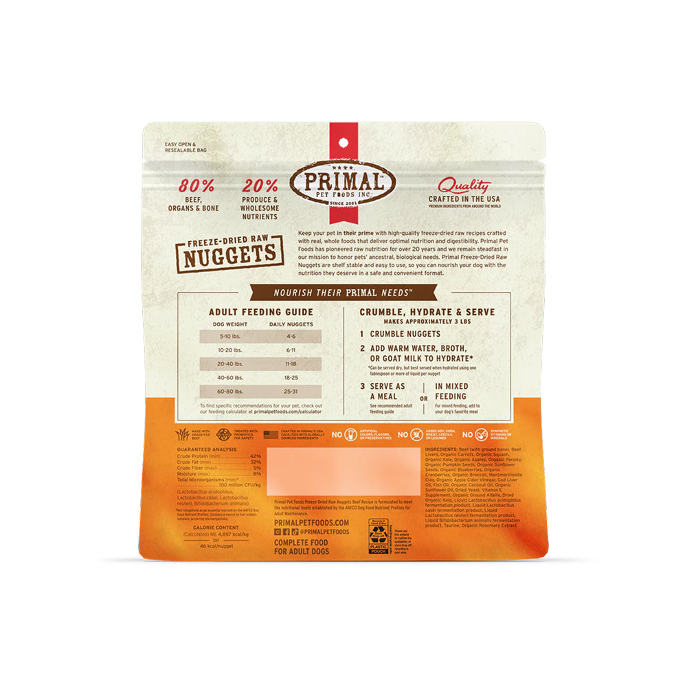 Freeze Dried Beef Nuggets Dog Food - Image 3