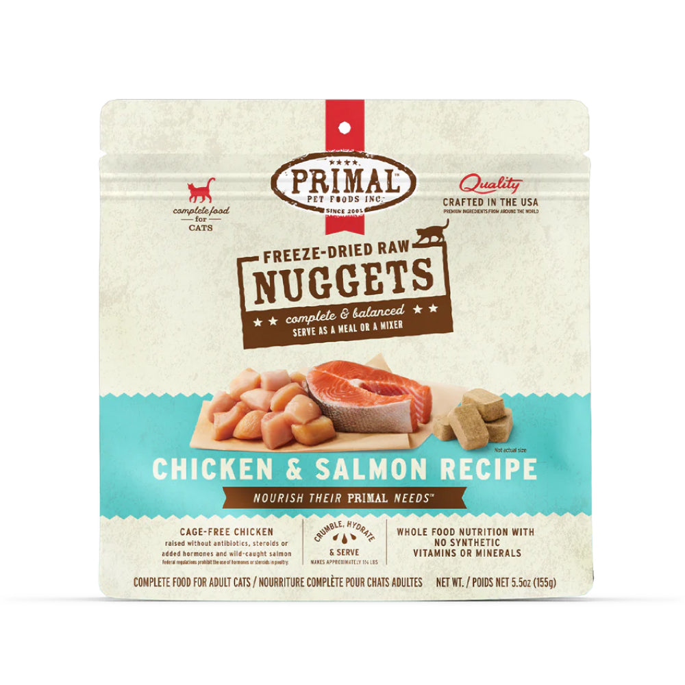 Freeze Dried Chicken & Salmon Nuggets Cat Food