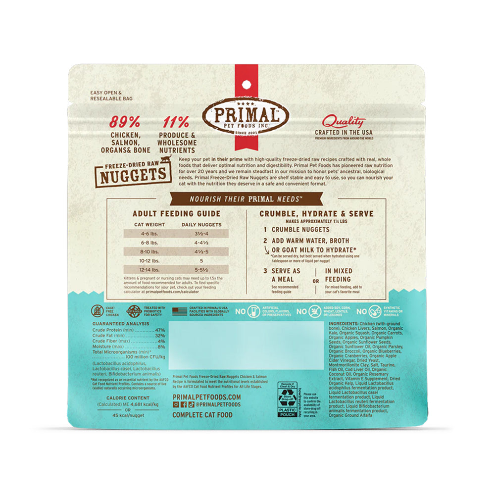 Freeze Dried Chicken & Salmon Nuggets Cat Food - Image 3