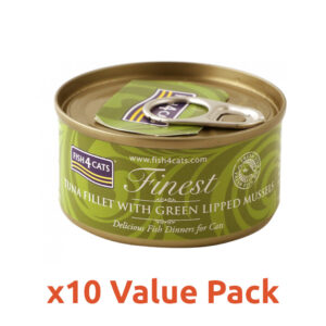 Finest Tuna Fillet with Mussels Cat Can