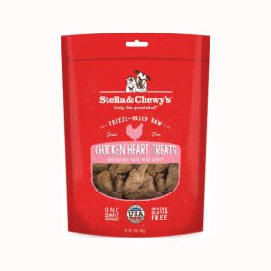 Stella & Chewy's - Freeze Dried Chicken Heart Dog Treats 3 oz