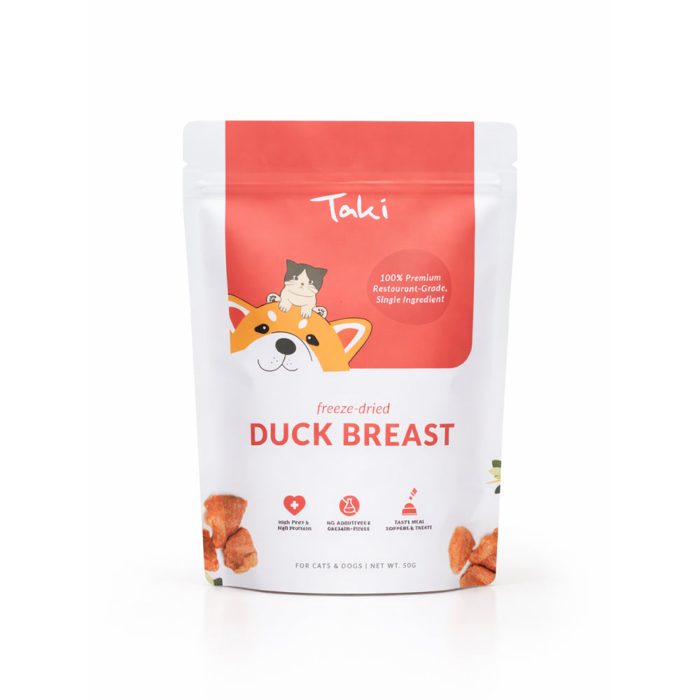 Freeze Dried Duck Breast Treats for Dogs and Cats