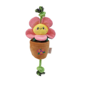 Pink Flower Dog Tug Toy