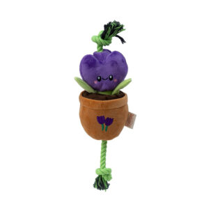 Purple Flower Dog Tug Toy