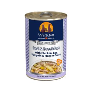Weruva - Bed & Breakfast Chicken, Egg, Pumpkin & Ham in Gravy Dog Can 14 oz