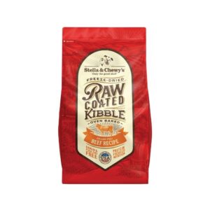 Stella & Chewy's Kibble - Freeze Dried Grass Fed Beef Raw Coated Dog Dry Food 10 lb
