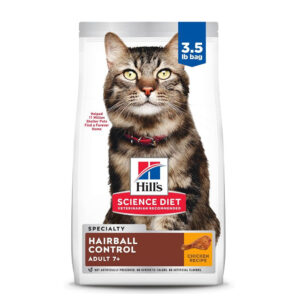 Science Diet - Hairball Control Chicken Recipe for Adult 7+ Cat Dry Food