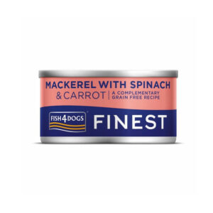Mackerel With Spinach & Carrot Dog Can