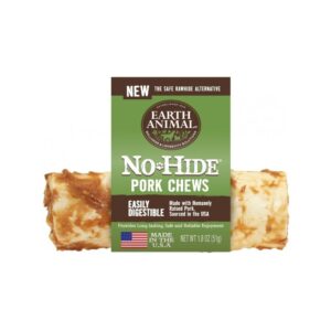 Earth Animal - No Hide Pork Dog Chews 4"