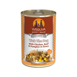Weruva - Wok The Dog Chicken, Beef & Pumpkin in Gravy Dog Can 14 oz
